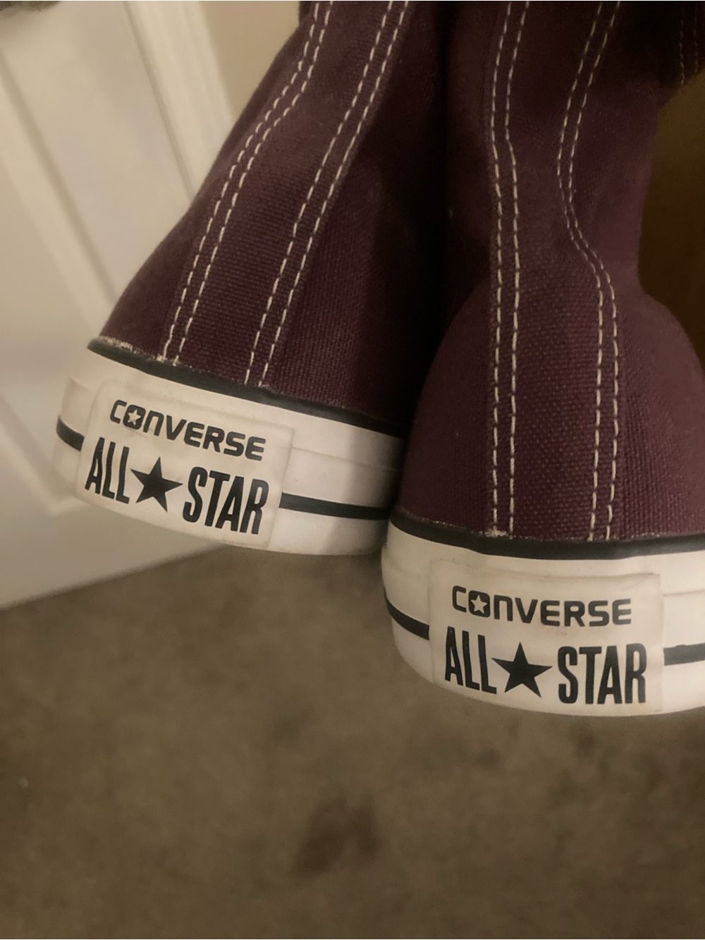 Purple Converse High-tops - Picture 4 of 4